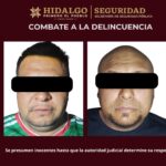 SSPH ejecuta dos cateos simultáneos en Tulancingo; asegura a dos hombres, vehículos robados y presunto narcótico