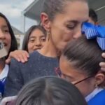Selfis y emociones; presidenta visitaba su escuela